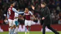 Aston Villa pelan-pelan menembus peringkat 10 besar Liga Inggris. Kini, mereka sementara bercokol di peringkat kesembilan (Getty Images/Naomi Baker)
