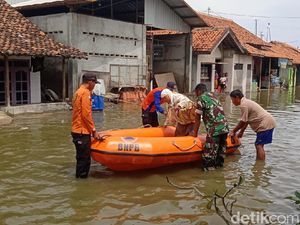 Lagi, 3 Desa di Pesisir Brebes Terendam Rob