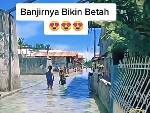 Viral Banjir yang Bikin Betah, Airnya Bening, Begini Penampakannya