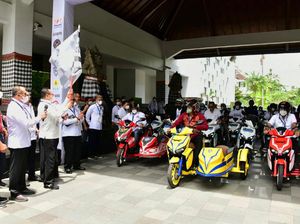 Bamsoet Lepas Ajang Rally Motor Listrik Perdana di Indonesia