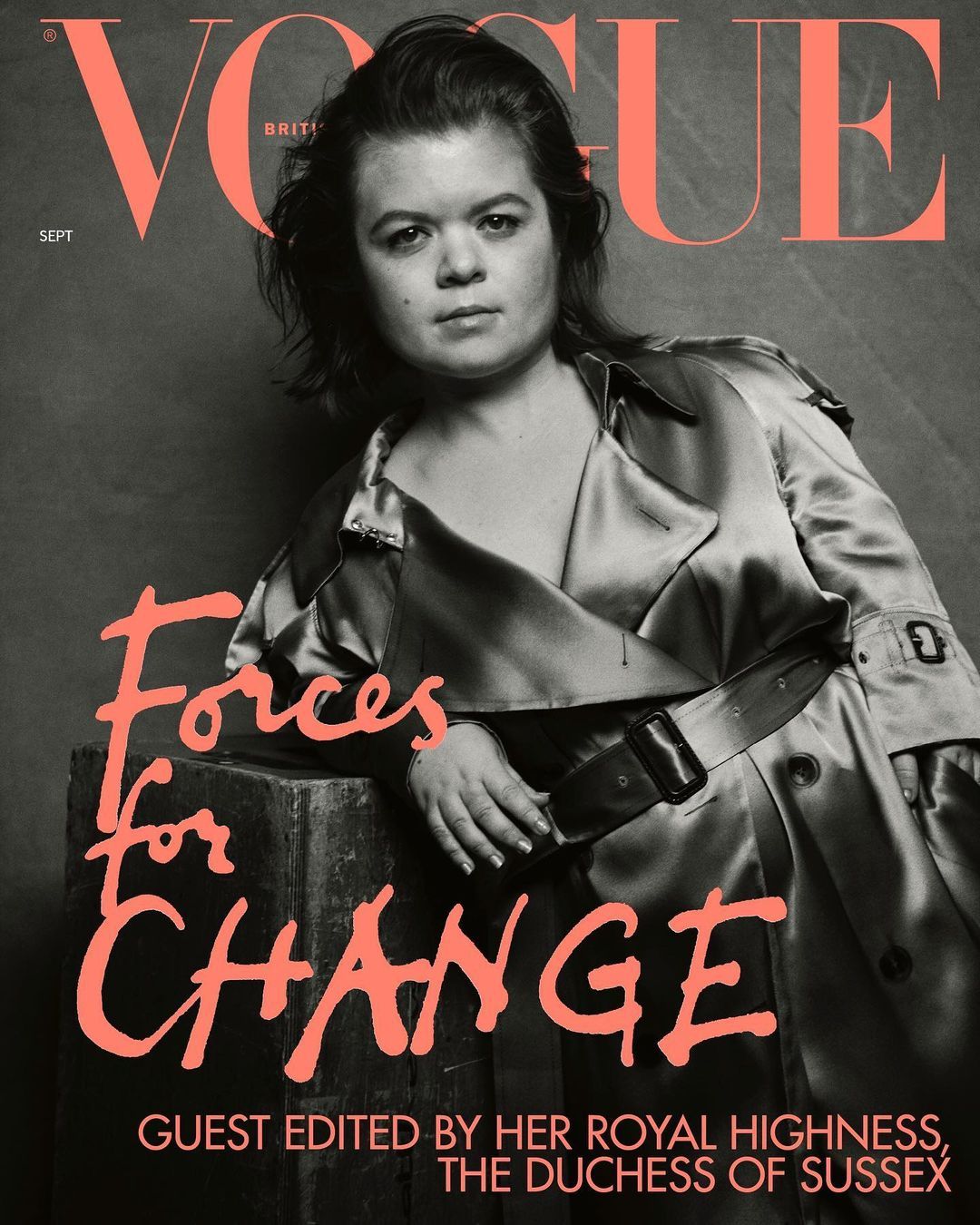 Sinead Burke di cover Vogue Inggris September 2019