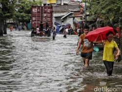 Air Laut Pasang, 4 RT di Jakut Terendam Rob