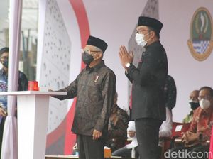 Wapres Maruf Resmikan Monumen Pahlawan COVID-19 di Bandung