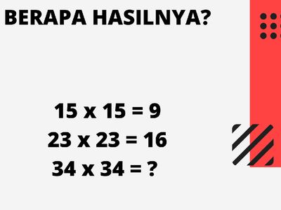 Ngaku Jago Matematika? Coba Pecahkan Teka-Teki Ini dalam 10 Detik