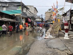 Sempat Kembali Naik, Banjir Rob di Muara Angke Surut Sore Ini