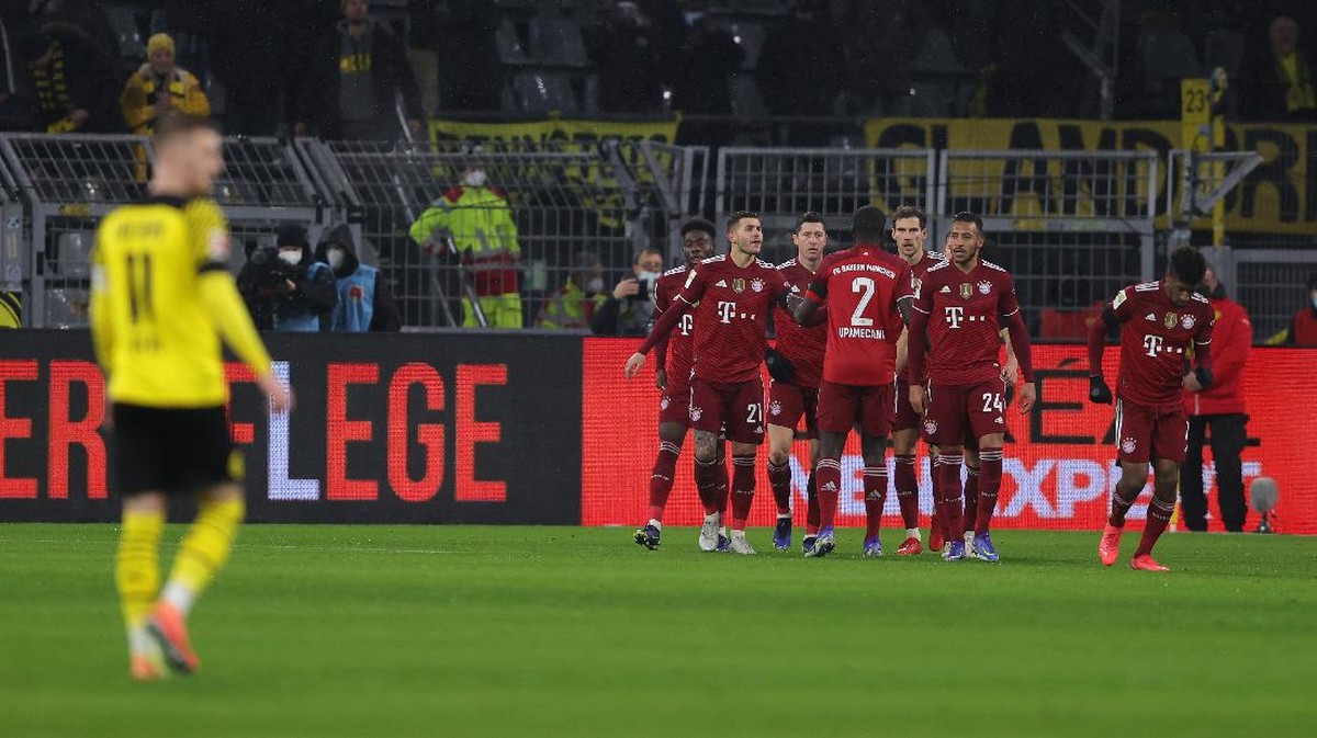 Bayern Munich mengalahkan tuan rumah Borussia Dortmund 3-2. (Foto: Getty Images/Joosep Martinson)