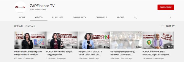 Rekomendasi channel youtube untuk belajar financial planning