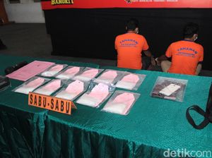 2 Kurir Sabu 1 Kg Diamankan, Modusnya Disembunyikan di Selangkangan