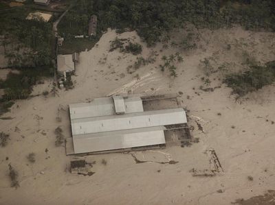 Foto Udara Dampak Erupsi Gunung Semeru