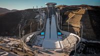 Megahnya Venue Ski Olimpiade Beijing 2022
