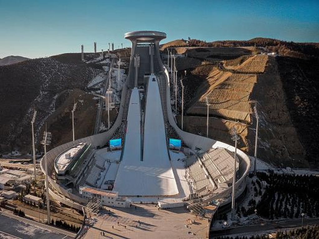 Megahnya Venue Ski Olimpiade Beijing 2022