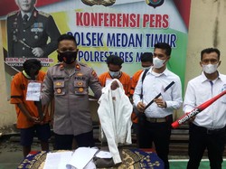 Polisi Tangkap 4 Anggota Geng Motor Viral Serang Warga di Medan, 2 Ditembak