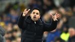 Foto: Wajah Cemberut Mikel Arteta