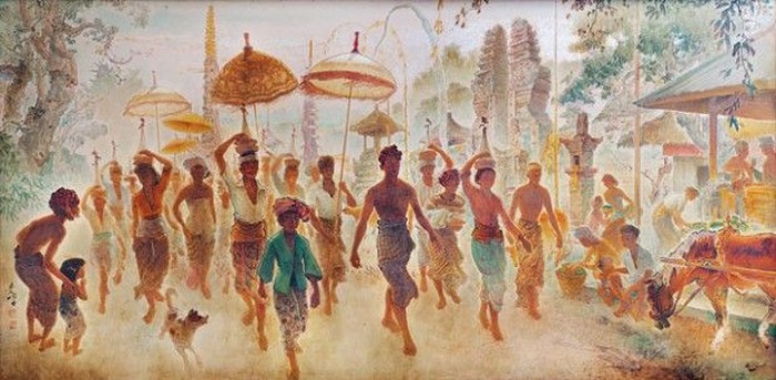 Lukisan S.Sudjojono 'Pasukan Kita Yang Dipimpin Pangeran Diponegoro'