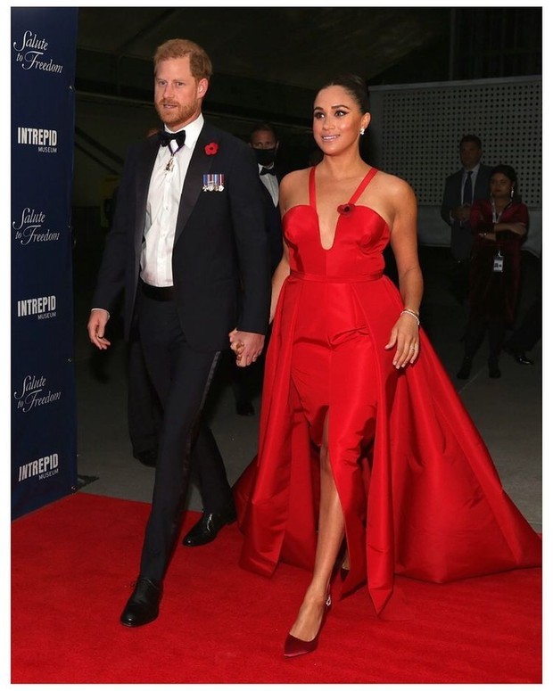 Penampilan Meghan Markle Saat Menghadiri Salute to Freedom Gala di New York
