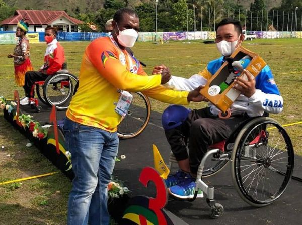 Berprestasi di Peparnas Papua, PHL Polres Tangsel Raih Penghargaan