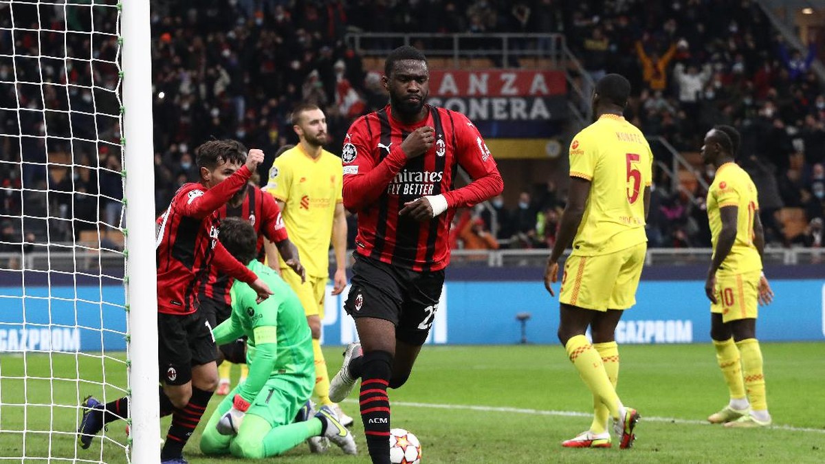 Fikayo Tomori merayakan gol ke gawang Liverpool. (Foto: Getty Images/Marco Luzzani)