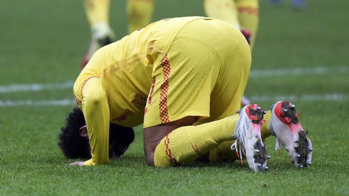 Mohamed Salah sekali bikin gol, dua rekor terlampaui (AP/Luca Bruno)