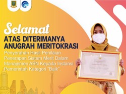 Terapkan Sistem Merit, Pemkot Mojokerto Raih Penghargaan Meritokrasi