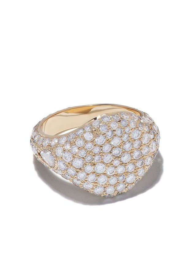 Pinterest.com/farfetch Pilihlah pave signet ring