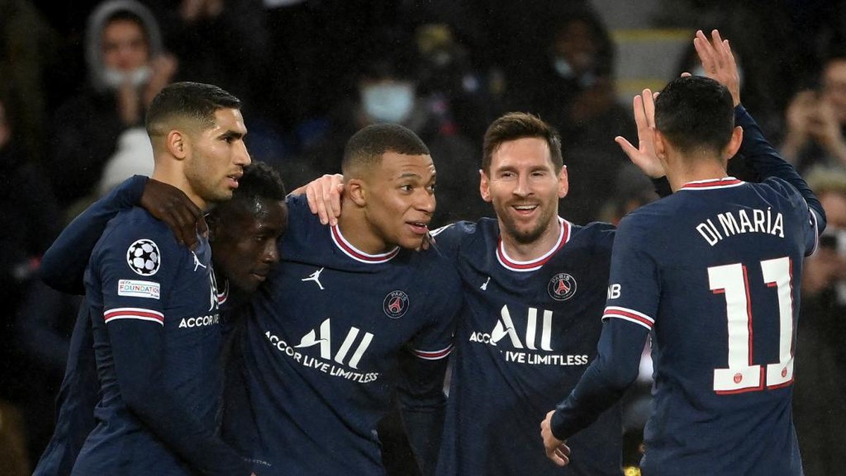 Angel Di Maria menegaskan, PSG tidak selalu bisa menang besar meski ada Lionel Messi. (Foto: AFP/FRANCK FIFE)