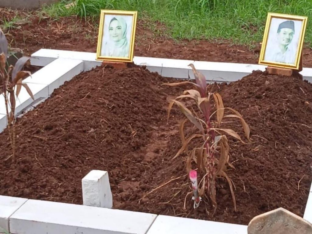 Penampakan Makam Vanessa Angel-Bibi Ardiansyah yang Sudah Diperbaiki