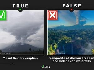 Viral Video Erupsi Semeru di Air Terjun Tumpak Sewu, Faktanya Editan
