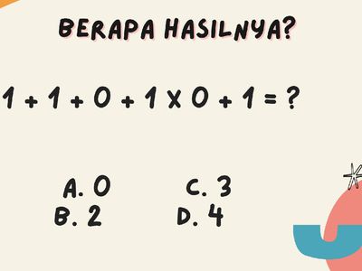 Seberapa Cerdas Kamu? Bisakah Jawab Soal Matematika Sederhana Ini?