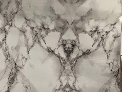 Viral Bikin Dapur Aesthetic Pakai Sticker Marmer, Malah Jadi Ada Lambang Setan