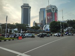 Massa Demo Bubar, Lalu Lintas di Patung Kuda Kembali Dibuka