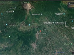 Penampakan Erupsi Gunung Semeru Dilihat dari Citra Google Earth