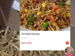 Gegara Salah Baca Menu, Netizen Beli Nasi Goreng Teri Tanpa Nasi