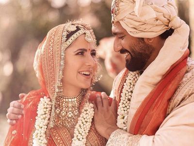Potret Pernikahan Katrina Kaif dan Vicky Kaushal