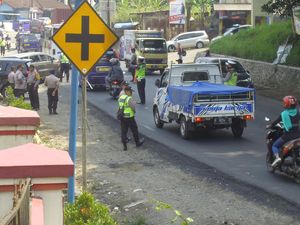 Jelang Nataru, Polres Sukabumi Gelar Apel Pasukan Pengurai Macet
