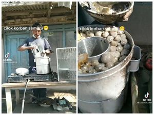 Usai Erupsi Semeru, Warga Ini Tengok Nasib Cilok Dagangannya Usai Erupsi Semeru, Warga Ini Tengok Nasib Cilok Dagangannya
