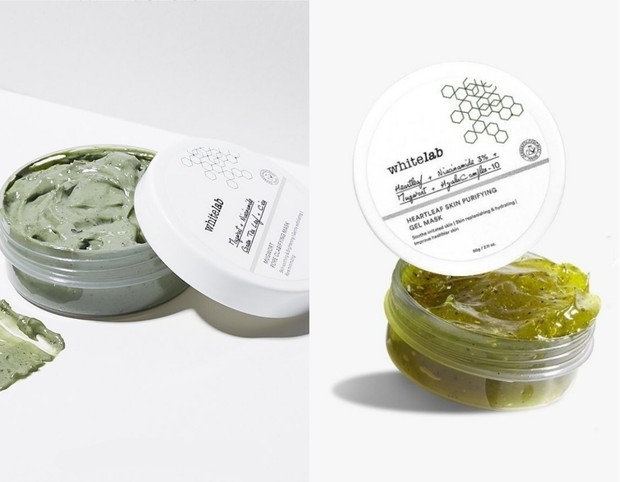 Whitelab Mugwort Clay Mask dan Gel Mask/Foto: Instagram.com/whitelab_id skincare dengan kandungan mugwort bagus untuk kulit berjerawat