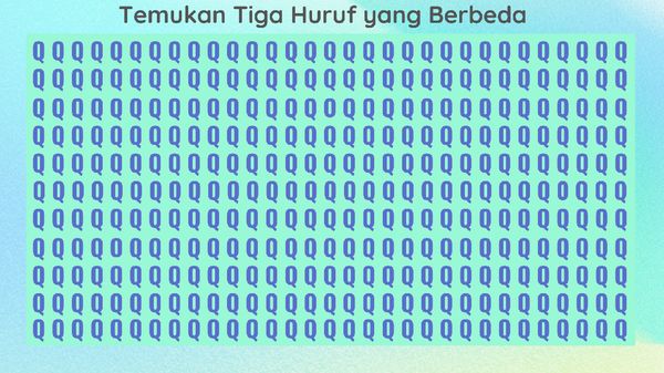 Yakin Kamu Teliti? Coba Cari Huruf dan Kata yang Berbeda di Gambar Ini
