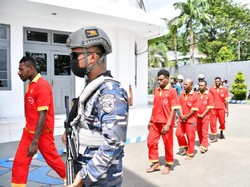 TNI AL Tangkap 5 Penyelundup dari Papua Nugini, 3 Positif Narkoba