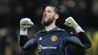 David De Gea, kiper Manchester United digaji sebesar 375 ribu Pounds per pekan. Itu setara Rp 7,1 miliar (Getty Images/Stephen Pond)