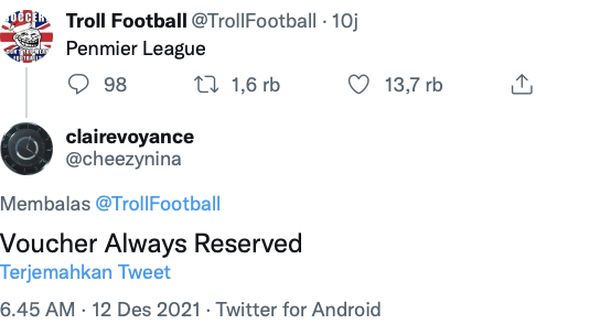 Meme MU, City, Liverpool, Chelsea Gosok Voucher Penalti Harbolnas