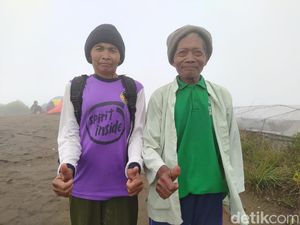 Perkenalkan, Pasutri Ini Tiap Hari Mendaki Gunung Andong Demi Rupiah