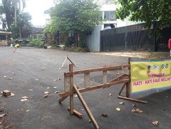 Penampakan Terkini Sumur Resapan Tempat Mobil Isyana Amblas