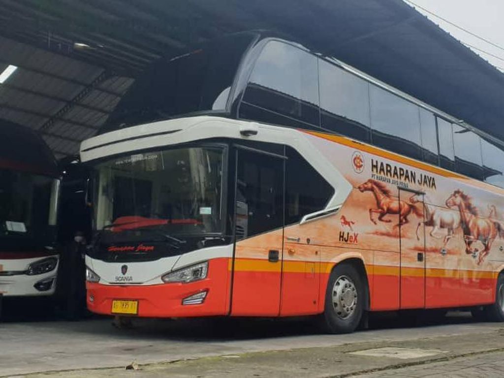 Lihat Lebih Dekat Bus Baru PO Harapan Jaya, Pakai Bodi Tentrem Avante D1 yang Unik
