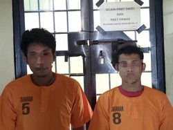 Dua Pencuri Besi yang Bikin Jembatan di Aceh Bahaya Dilintasi Ditangkap