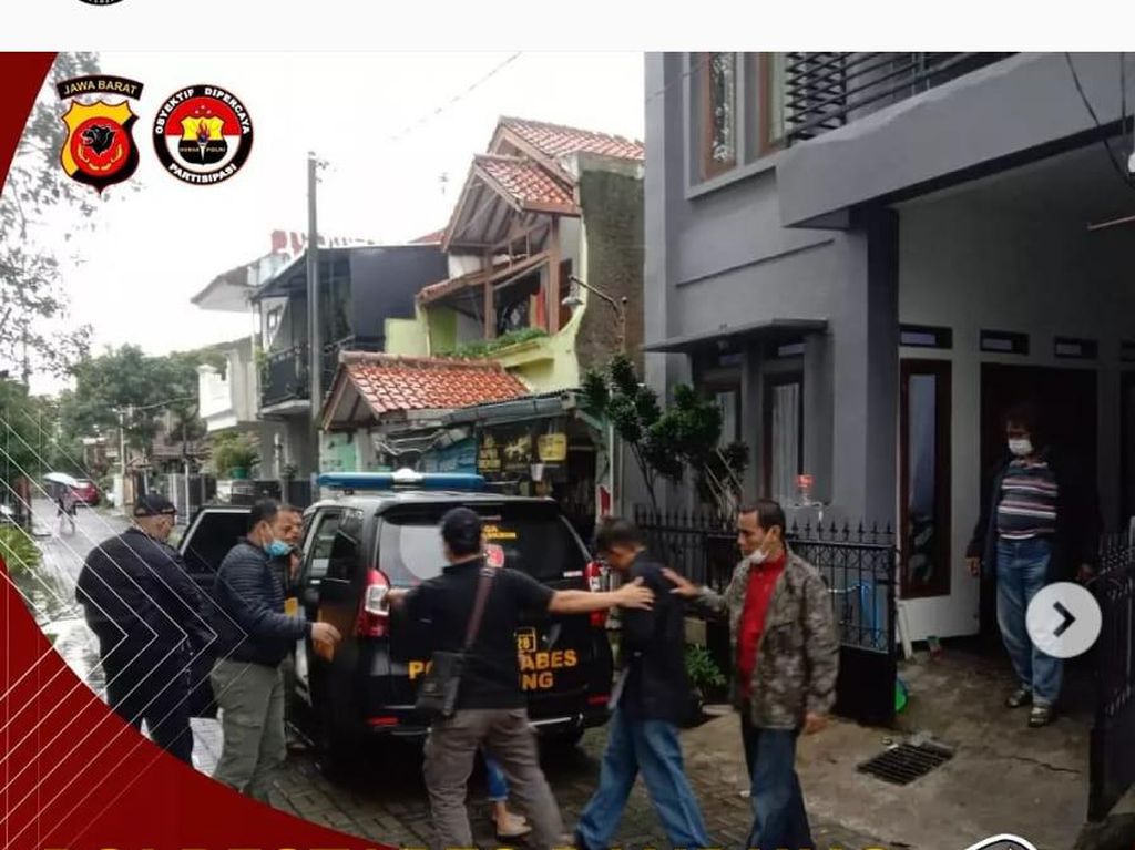 Momen Polisi Tangkap Suami yang Siksa-Telanjangi Istri di Bandung