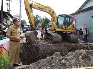 2 Hari Ditutup Gegara Ambrol, Jembatan Jagalan Solo Diperbaiki