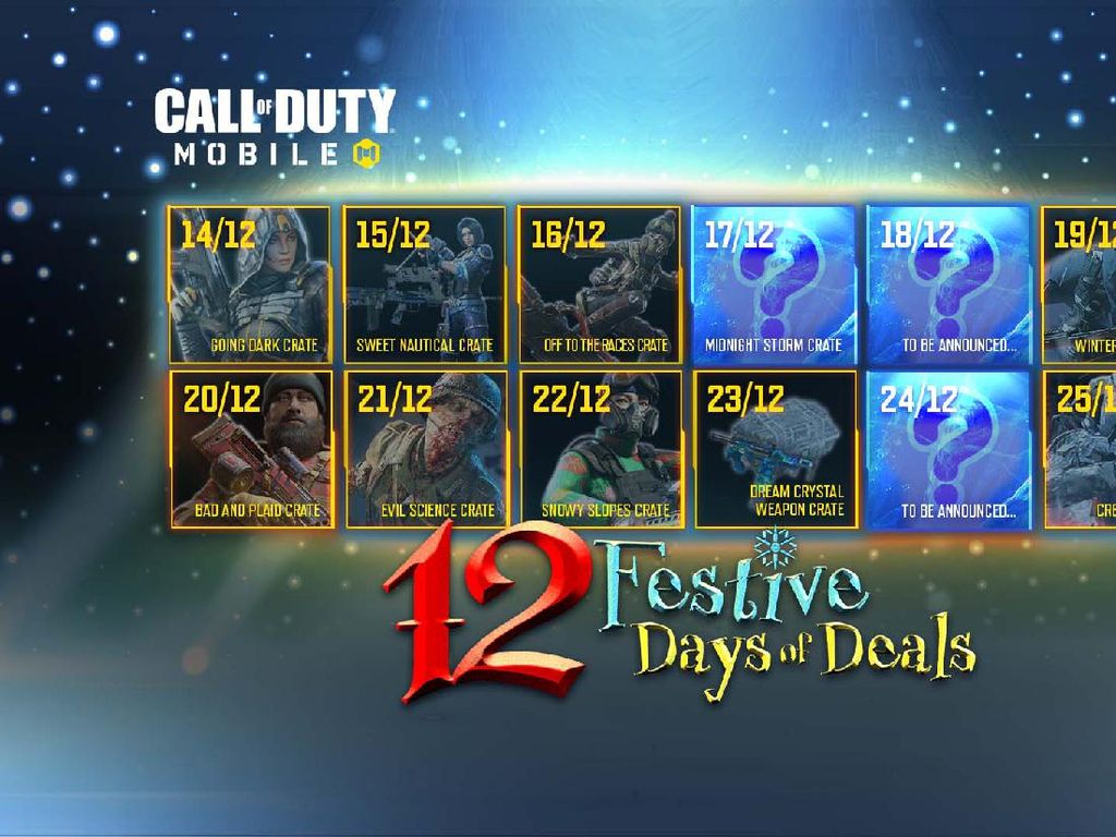 12 Hari Penuh Item Kece dengan Harga Miring di Call of Duty: Mobile