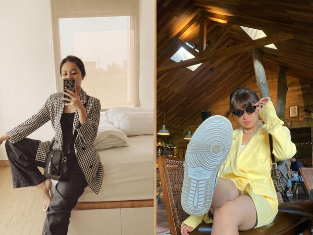 Blazer Ala Wanita Karir/Foto: Instagram/@hanggini, @rklopperr Blazer Ala Wanita Karir/Foto: Instagram/@hanggini, @rklopperr