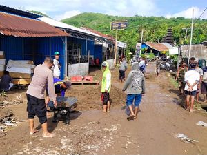 Berada di Wilayah Cekungan, 2 Titik di Nusa Penida Bali Masih Tergenang