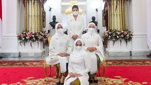 7 Momen Langka Para Istri Menteri Jokowi Kompak Berkebaya Putih, Ada Eks Model